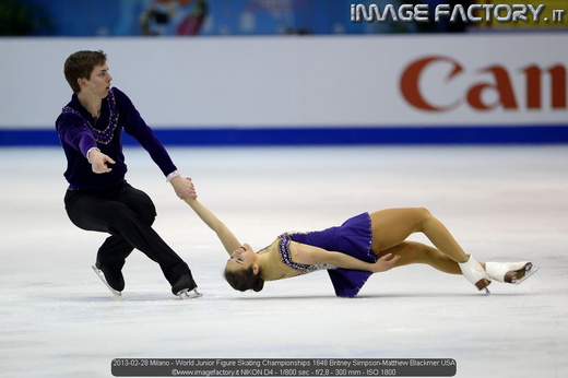 2013-02-28 Milano - World Junior Figure Skating Championships 1648 Britney Simpson-Matthew Blackmer USA